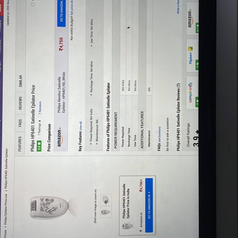 Philips Satinelle Epilator corded - Picture 10 of 10